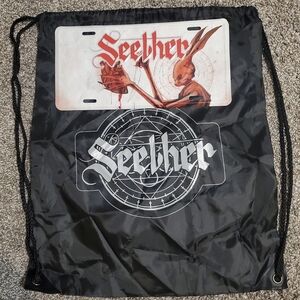 Seether backpack and license plate bundle